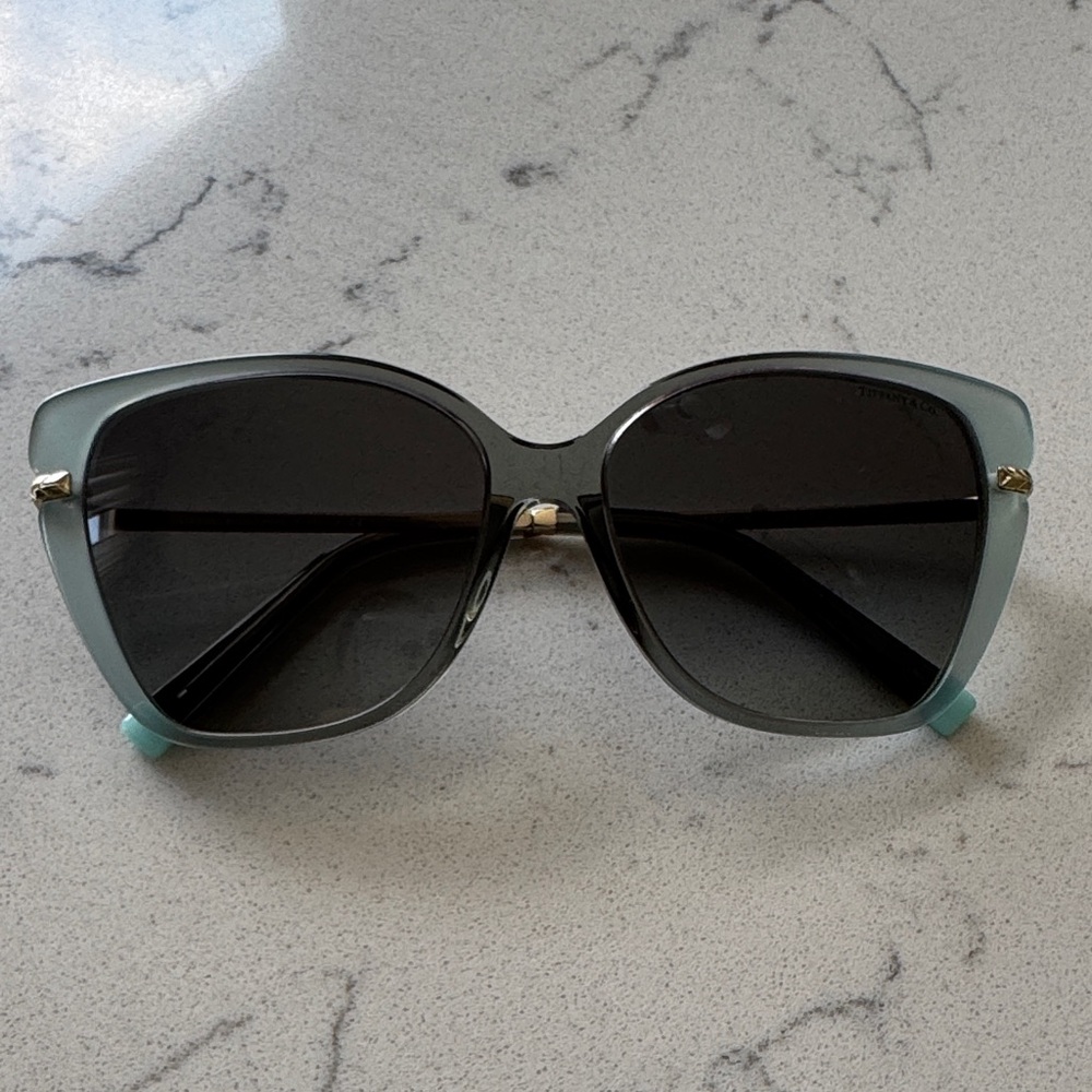 Tiffany & Co. Black Oversized Sunglasses - Picture 3 of 4